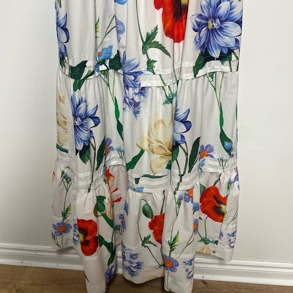 NWT Anthropologie Somerset Cream Floral Maxi Dress Sz XS - Picture 6 of 7